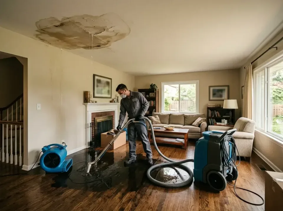 attic-pipe-burst-ceiling-drip-008 — frequently asked questions, Water Damage Restoration & Carpet Care in Scappoose, OR